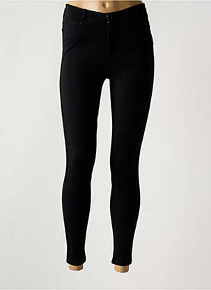 Pantalon slim elasticitate mărime normală negru LEO & UGO femeie