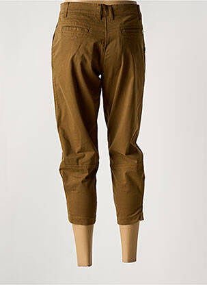 Pantalon 7/8 talie cu cleme mărime normală maro AQUAJEANS femeie
