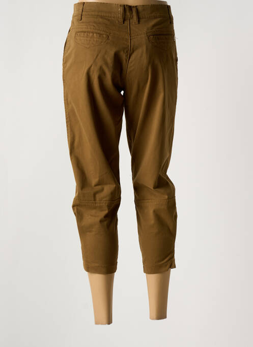 Pantalon 7/8 talie cu cleme mărime normală maro AQUAJEANS femme