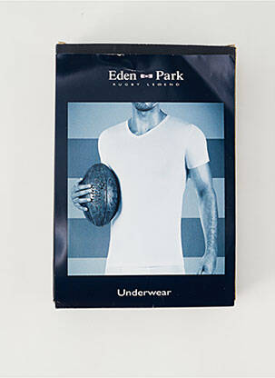 Tricou elasticitate mâneci scurte alb EDEN PARK bărbat