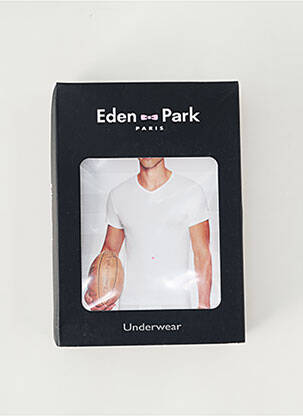 Tricou elasticitate mâneci scurte alb EDEN PARK bărbat