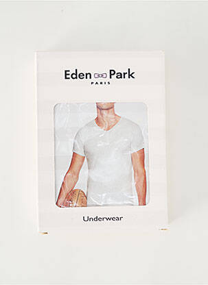 Tricou țesătură melanj mâneci scurte gri EDEN PARK bărbat