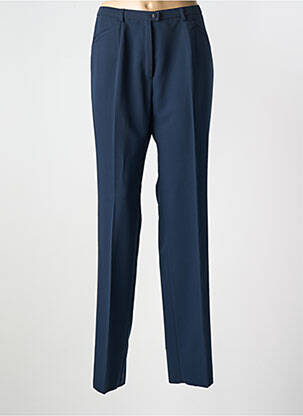 Pantalon drept talie elastică albastru CHRISTIAN MARRY femeie