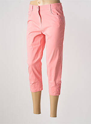 Pantalon trei sferturi buzunare roz PAUSE CAFE femeie
