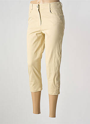 Pantalon trei sferturi buzunare bej PAUSE CAFE femeie