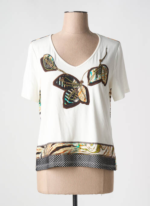 Tricou alb PAUSE CAFE femeie