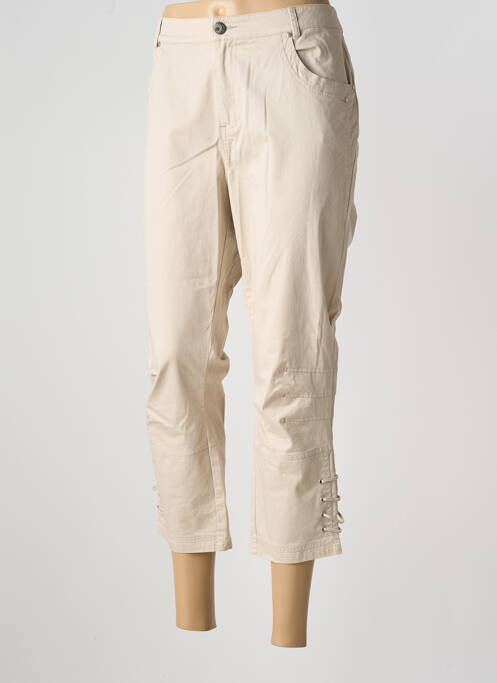 Pantalon trei sferturi bej FRED SABATIER femeie