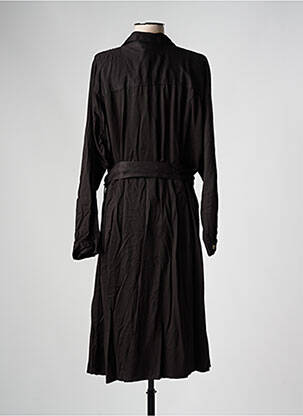 Rochie midi mâneci lungi mâneci lungi negru ZHENZI femeie