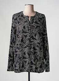 Bluză imprimeu floral mâneci lungi negru CISO femme