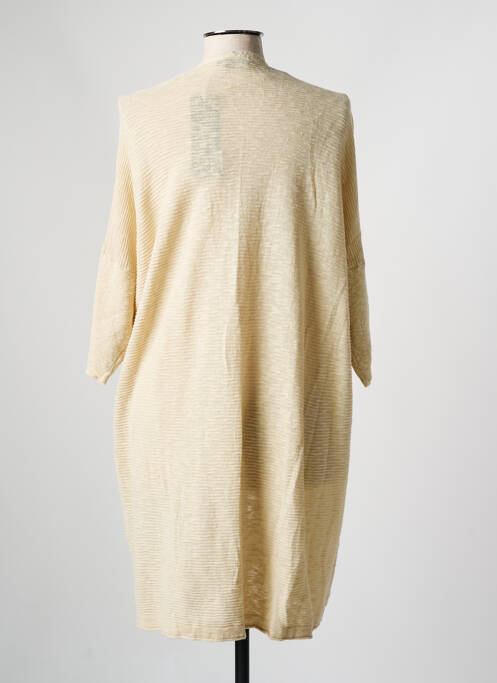 Vestă cu mâneci lungi bej YESTA femeie