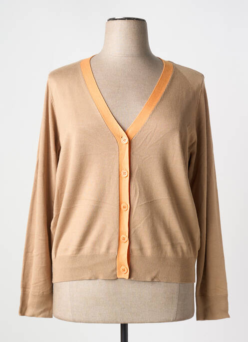 Vestă cu mâneci lungi bej YESTA femeie