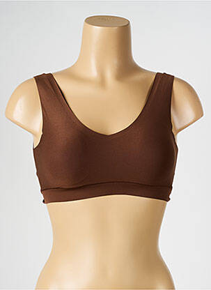 Sutien efect material satinat sutiene maro CHANTELLE femeie
