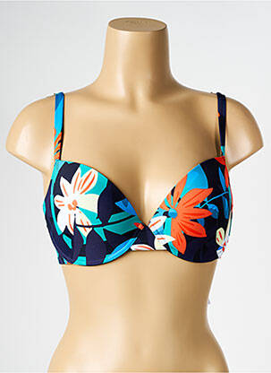 Sutien de costum de baie elasticitate top sutien modelat albastru SIMONE PERELE femeie