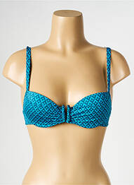 Sutien de costum de baie elasticitate top sutien modelat albastru SIMONE PERELE femeie