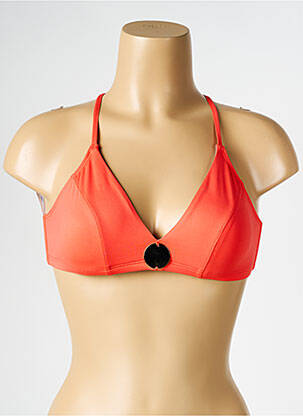 Sutien de costum de baie elasticitate sutien cupe întregi cu decolteu înalt portocalie SIMONE PERELE femeie