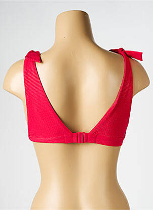 Sutien de costum de baie elasticitate top triunghiuri roșu SIMONE PERELE femeie