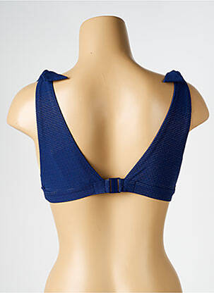 Sutien de costum de baie elasticitate top triunghiuri albastru SIMONE PERELE femeie
