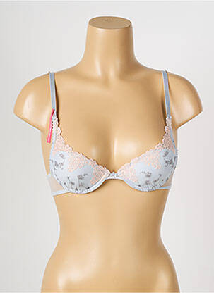Sutien efect material satinat top sutien push-up gri PASSIONATA femeie