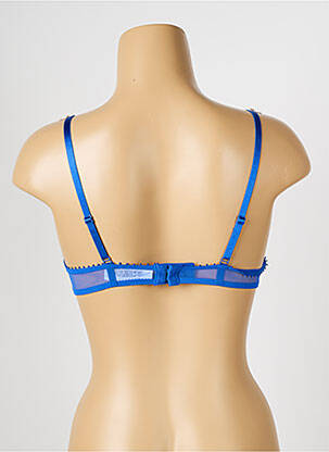 Sutien efect material satinat top sutien push-up albastru PASSIONATA femeie