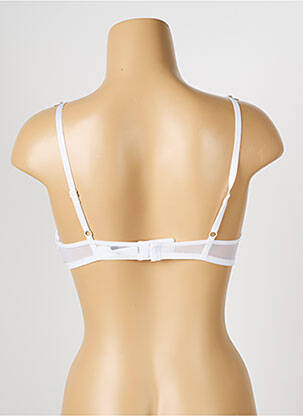 Sutien efect material satinat top sutien push-up alb PASSIONATA femeie