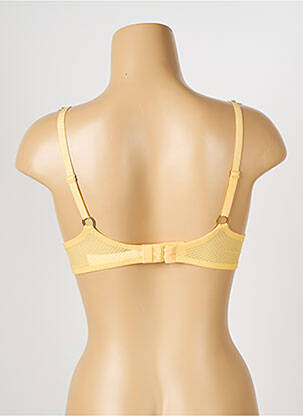 Sutien efect material satinat top sutien modelat galben CHANTELLE femeie