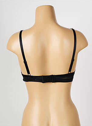 Sutien efect material satinat top sutien push-up negru PASSIONATA femeie