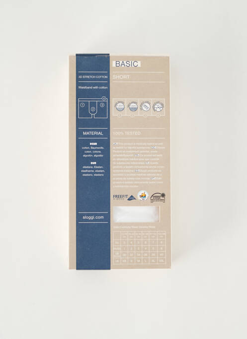 Boxer alb SLOGGI bărbat