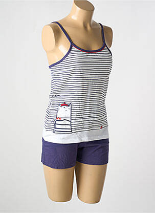 Pijamale scurte albastru ROSE POMME femeie