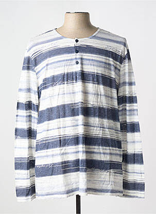 Pijama guler rotund alb H.J.T bărbat