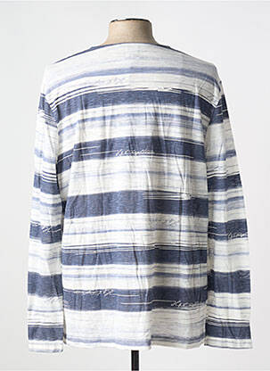 Pijama guler rotund alb H.J.T bărbat