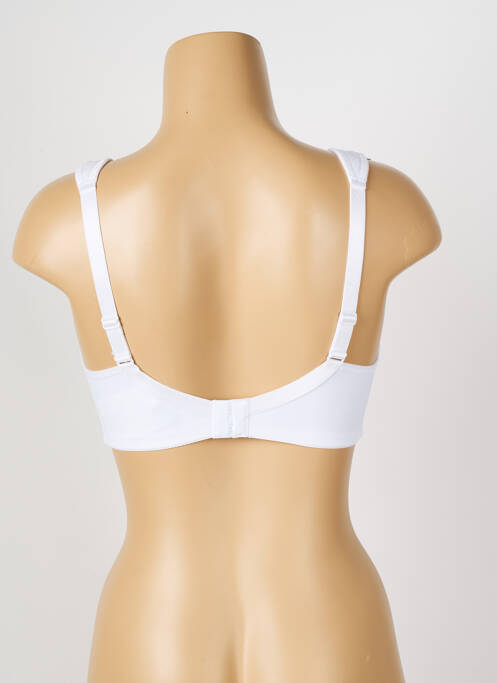 Sutien fără armatură sutien cupe întregi cu decolteu înalt alb ANITA femme