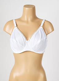 Sutien efect material satinat sutien cupe întregi cu decolteu înalt alb TRIUMPH femme