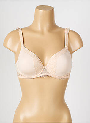 Sutien efect material satinat top sutien modelat roz SIMONE PERELE femeie
