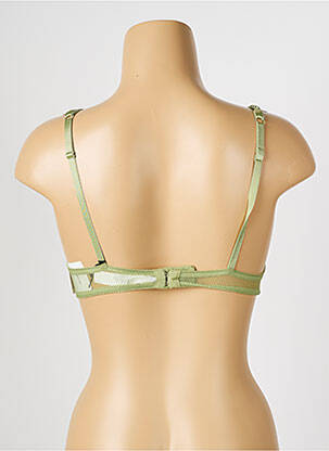 Sutien efect material satinat top sutien push-up verde AUBADE femeie