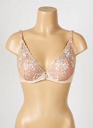 Sutien efect material satinat top sutien push-up piele AUBADE femme