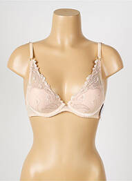 Sutien efect material satinat top sutien push-up piele AUBADE femme