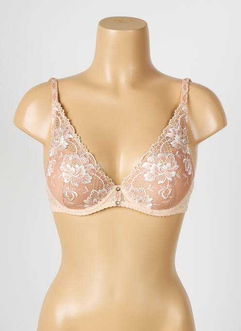 Sutien efect material satinat top sutien push-up piele AUBADE femme