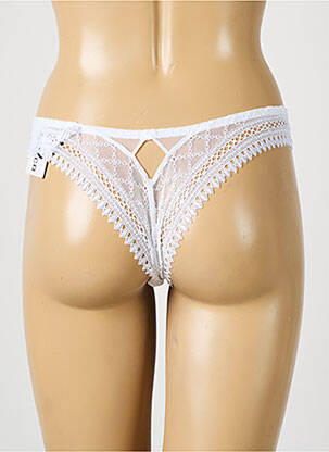 Tanga broderie alb LOUISA BRACQ femeie