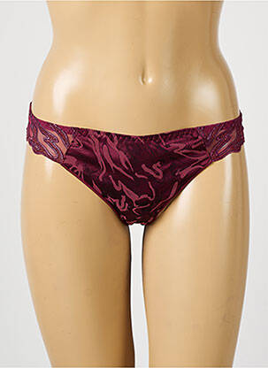 Tanga broderie roșu LOUISA BRACQ femeie