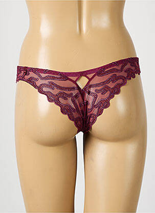 Tanga broderie roșu LOUISA BRACQ femeie