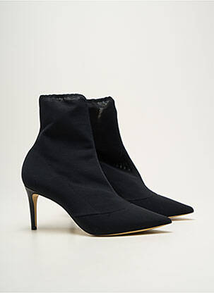 Botine/ghete vârf ascuțit toc de 7 la 9 cm negru PARALLELE femeie