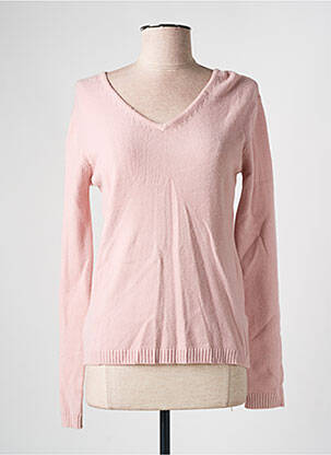 Pulover roz deschis COULEURS DU TEMPS femeie