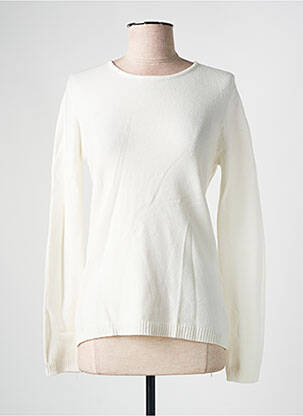 Pulover alb COULEURS DU TEMPS femeie