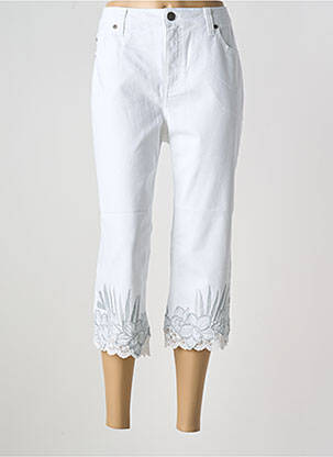 Pantalon trei sferturi alb SHEEGO femeie