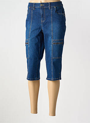 Pantalon trei sferturi albastru închis SHEEGO femeie