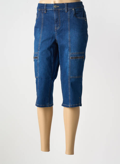 Pantalon trei sferturi albastru închis SHEEGO femeie