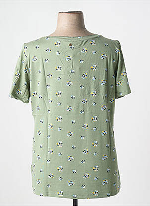 Tricou croială dreaptă mâneci scurte verde SHEEGO femeie