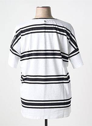 Tricou croială dreaptă mâneci scurte alb SHEEGO femeie