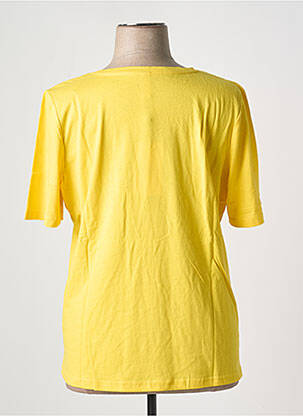 Tricou imprimeu fantezie mâneci scurte galben SHEEGO femeie