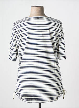 Tricou croială dreaptă mâneci scurte alb SHEEGO femeie